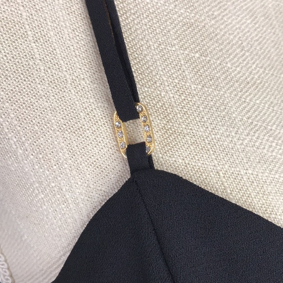 Vintage Sexy Little Black Cocktail Dress Size 9 - Picture 4 of 10